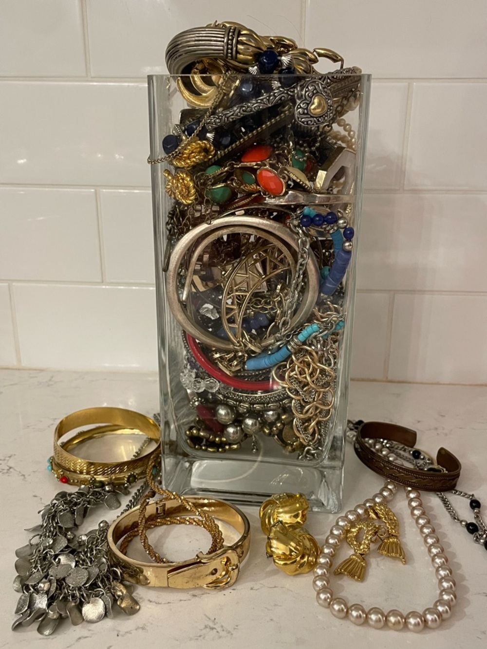 Mystery Jewelry Lot Estate Antique Vintage Modern Bulk Reseller Craft 3-4 lb